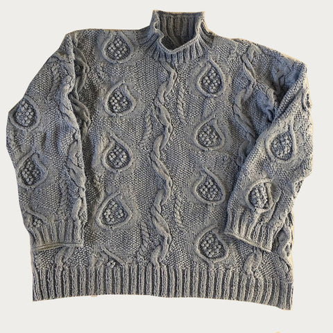 Paisley Jumper designed by Patricia Roberts. Lambswool available from The Knitter's Yarn.