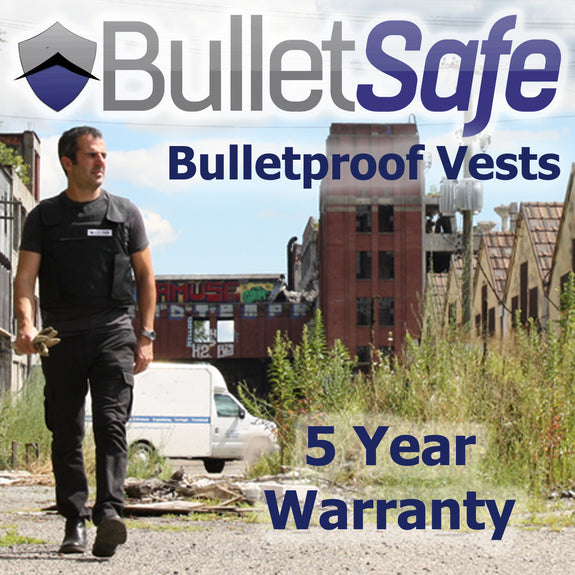 The BulletSafe Bulletproof Vest 5 Year Warranty