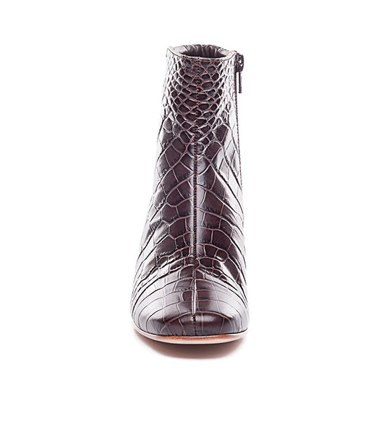 Izabella Crocco Boot Dark Chocolate