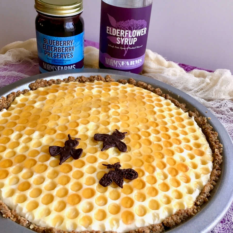 Elderberry Honeycomb Cream Pie