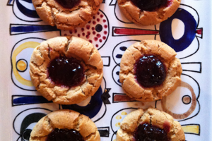 Peanut Butter Thumbprint Cookies