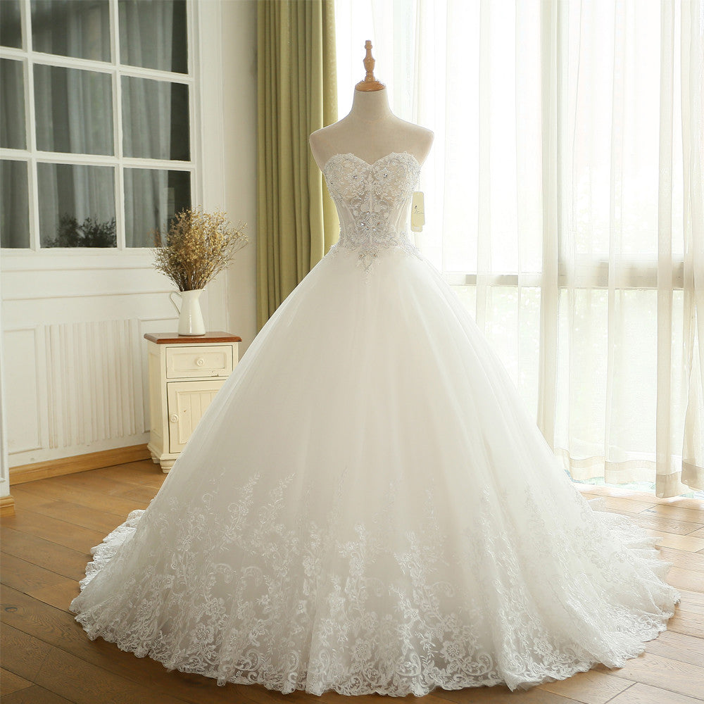 lace and crystal wedding dresses