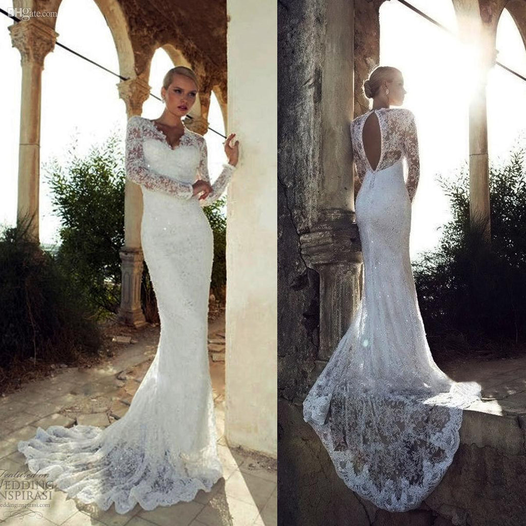 lace mermaid wedding gown