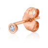 Baby Bezel Earrings in 14K Rose Gold - Gabriela Artigas