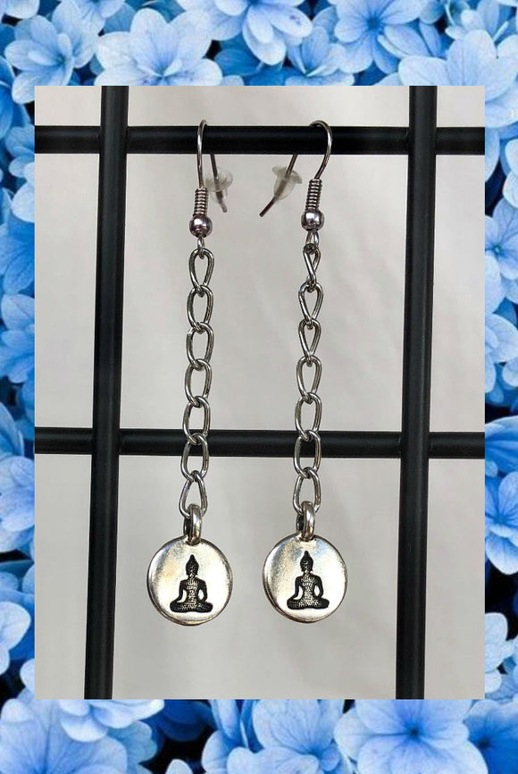 ☯Chain Buddha Earrings☯