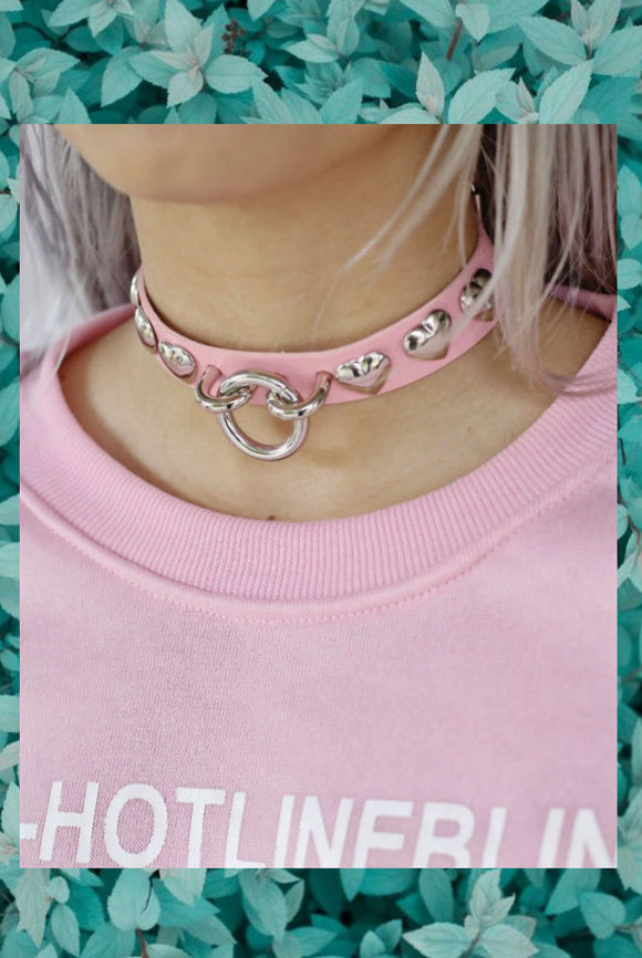 O Ring and Hearts Chokers