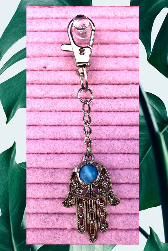 ☯Silver Hamsa Keychain☯