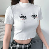 1 Anime Eyes Crop Top