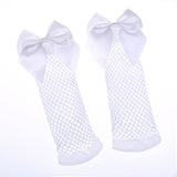 Fishnet Bow Socks