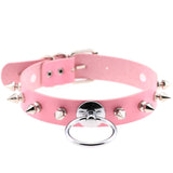 O Ring Spiked Choker