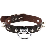 O Ring Spiked Choker