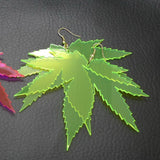 Maple Leaf Acrylic Earrings