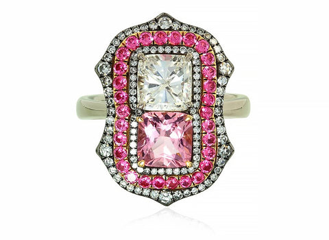 Pink jewelry Pink diamond Pink spinel 