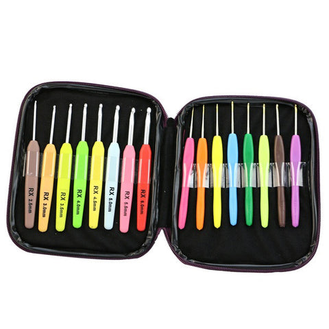 TFBC-Weaving Tools Handle Alumina Crochet Suit 16 Root Wear Zipper Bag Knitting,