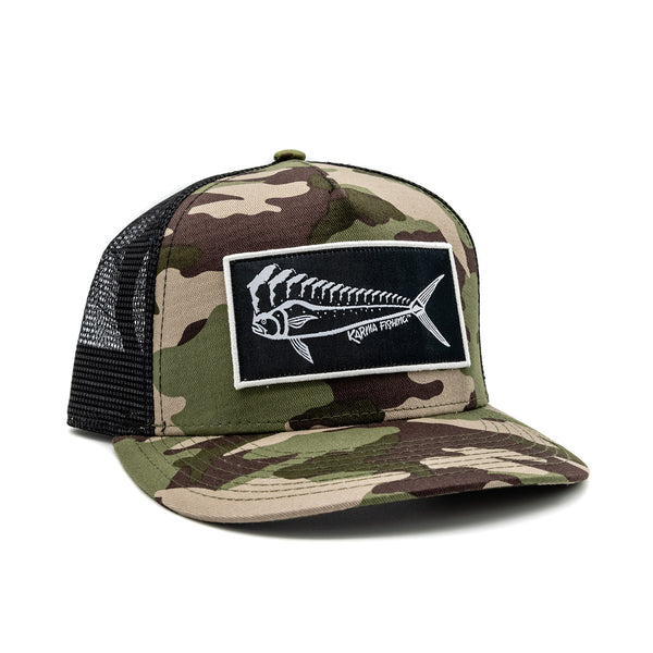 Custom Camo Mesh Trucker Hat Sport Fishing Panifish Jig Embroidery One Size 
