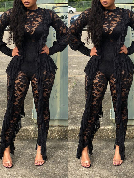 black see thru jumpsuit