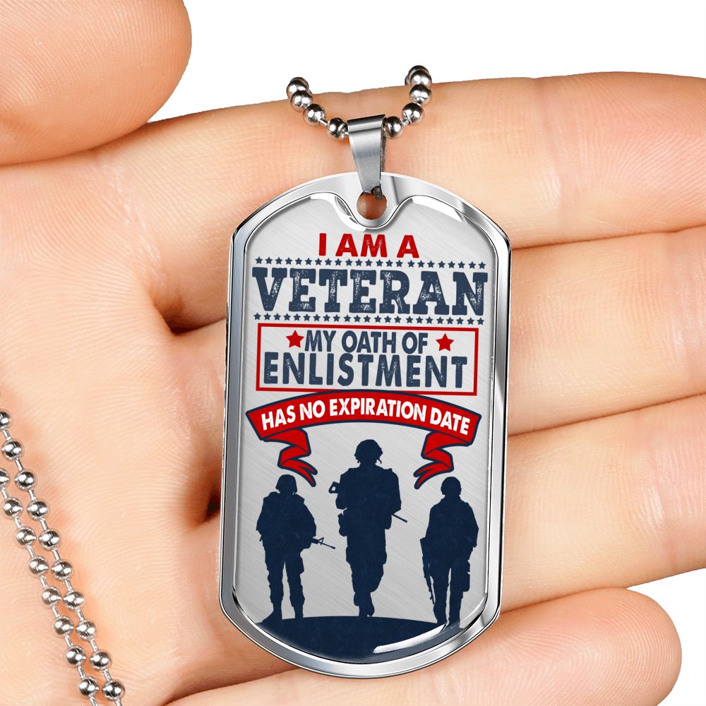 I am a Veteran - Dog Tags