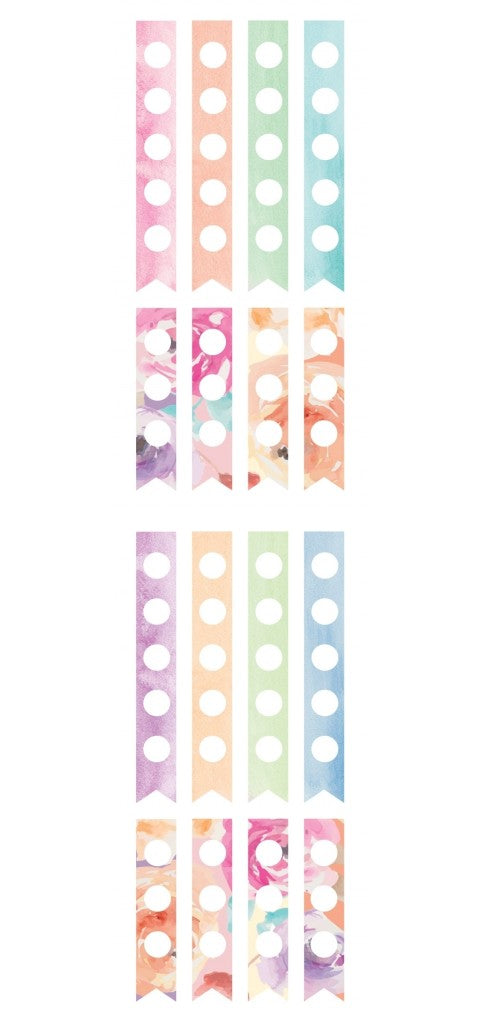 New Paper House Life Organised Stickers Floral Check Boxes sTT0007e