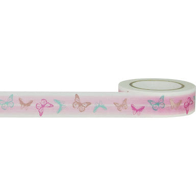 Little B pink butterflies washi tape - 102347