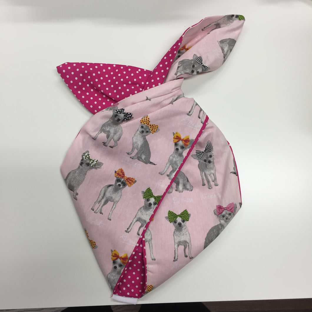 Bebop - huivi värikäs Chihuahua/pinkki polkadot