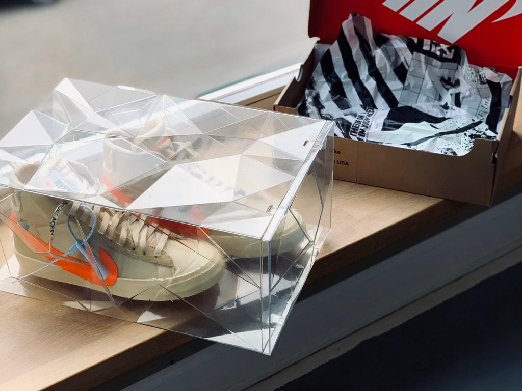 rckz sneakerbox 3D print prototype with nike off white