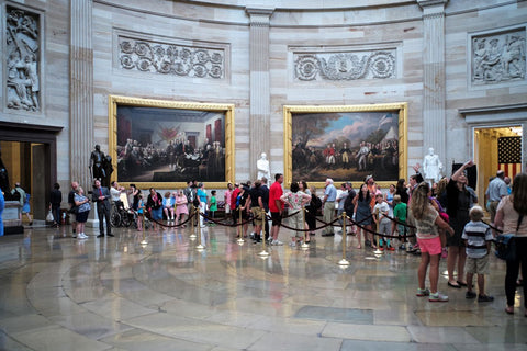 stanchions gallery area