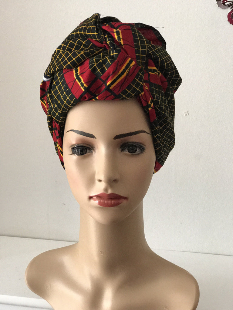 African Prints Cotton Square Scarf Ankara cotton Scarves Shawl Hijab - African Clothing from Kargozary