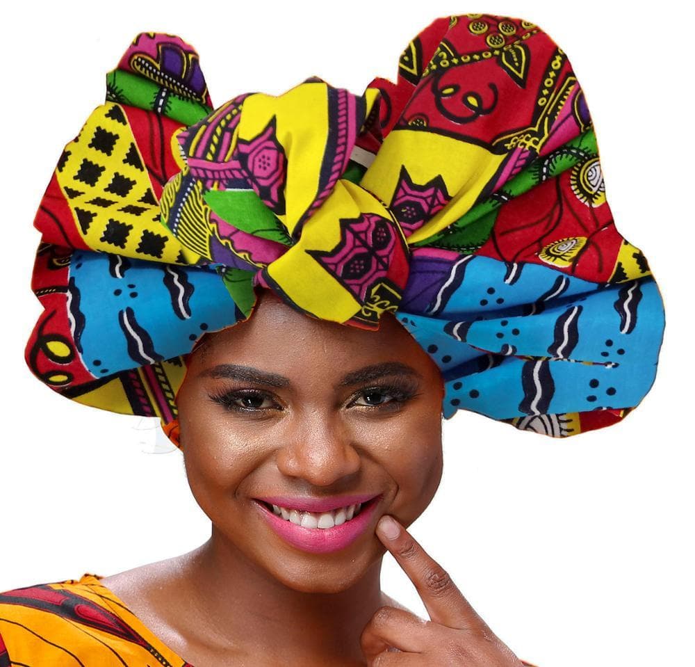 African Print Headwrap / Headtie - Options available - African Clothing from Kargozary