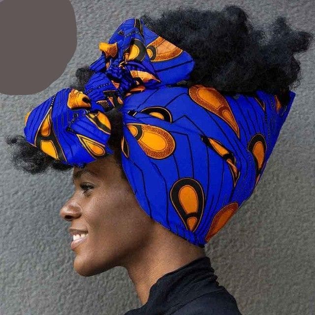 New In African Ankara Print Headwrap/Headtie - African Clothing from Kargozary
