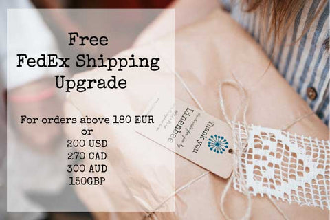 free shipping upgrade for orders above 180 EUR