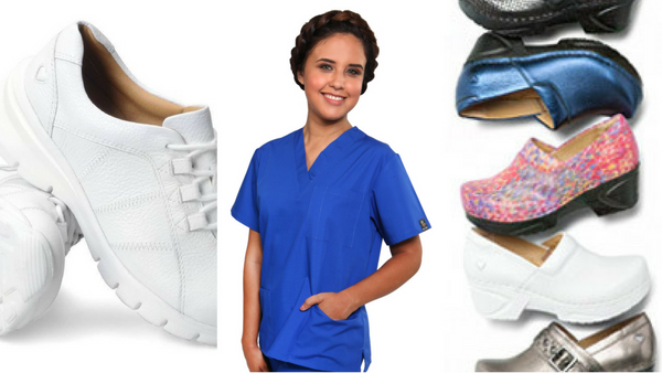 nursing scrubs and shoes