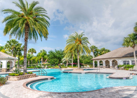 travertine pool decks