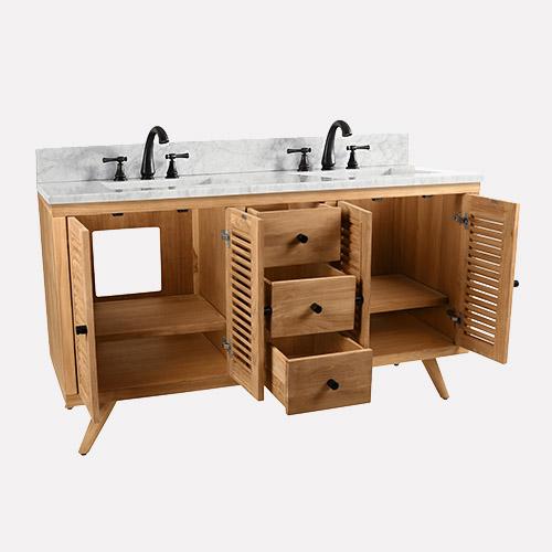 Featured image of post Double Sink Vanity Natural Wood : Oozing style and pure practicality, double vanity units (double sink vanities) are elegant pieces that provide a wealth of ample storage while offering that.