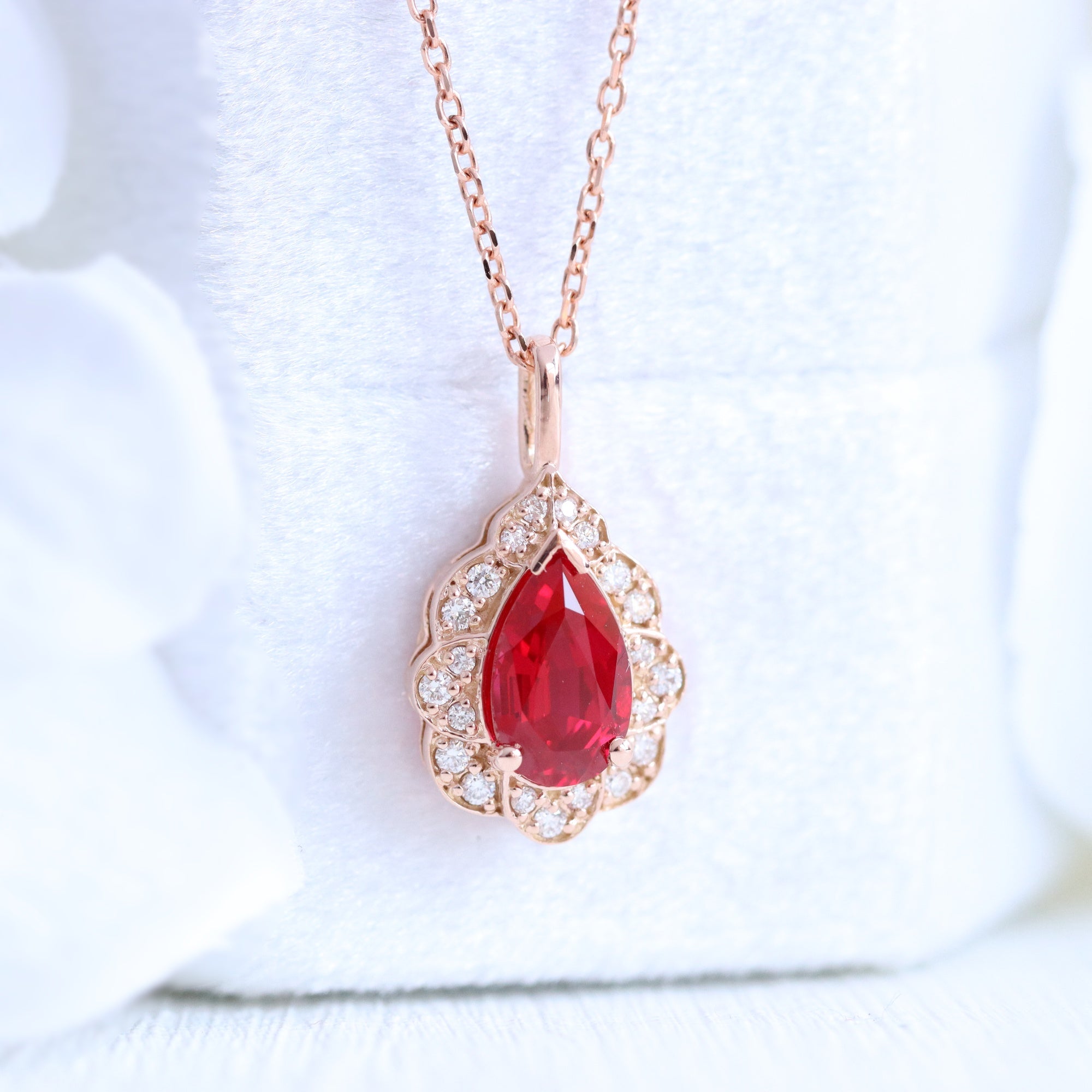 ruby vintage necklace