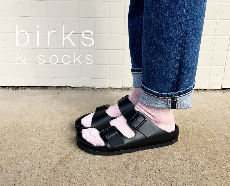 birks with socks