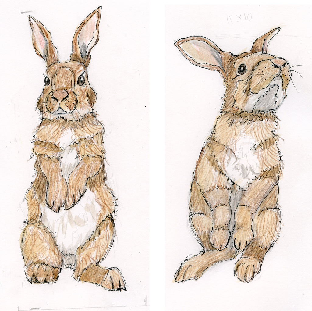 Two Easter Rabbits