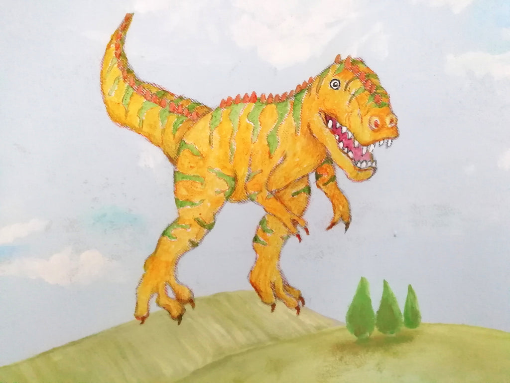 T Rex painting