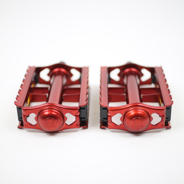 red bmx pedals