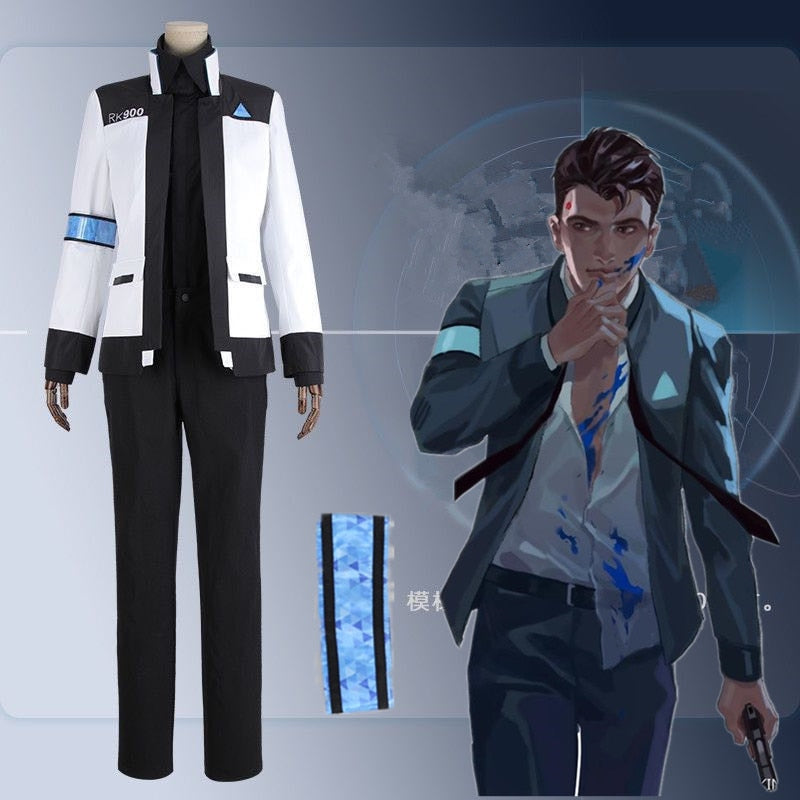 Detroitbecome Human Connor Rk900 Agent Suit Uniform Cosplay Costume