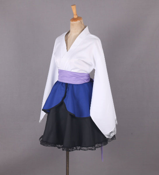 Naruto Shippuden Uchiha Sasuke Female Lolita Kimono Dress Anime Cospla