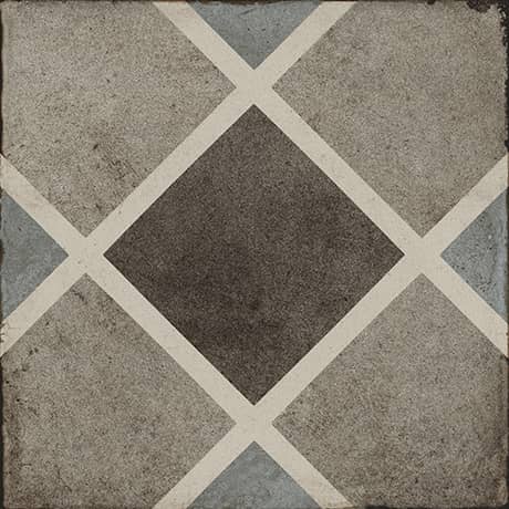 Daltile Quartetto 8 In X 8 In Glazed Porcelain Tile Cool Rombo Floorzz