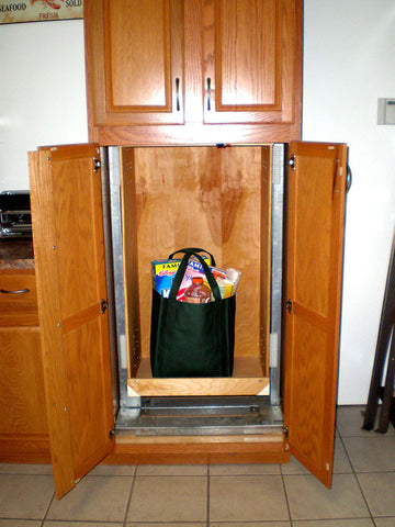 Corner Dumbwaiter In Kitchen