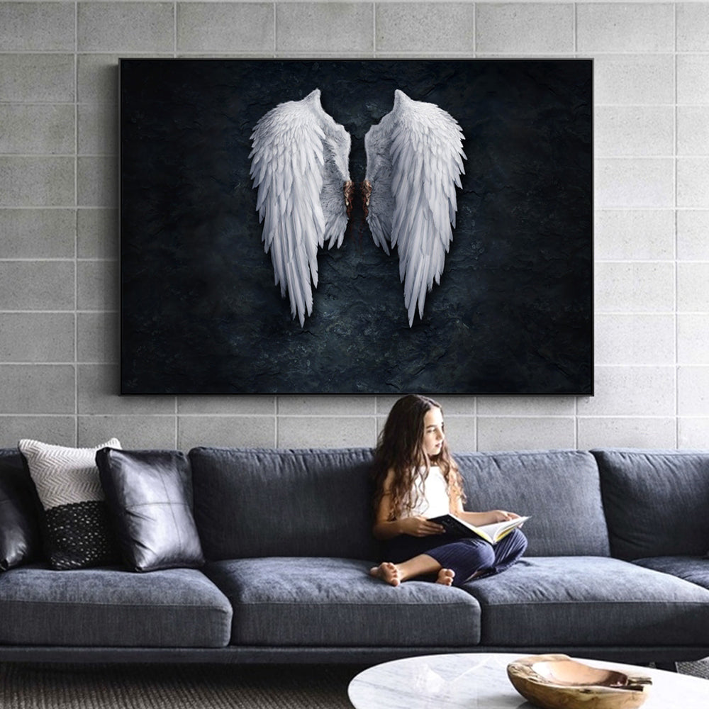 Anime Angel Wings Wall Art Canvas Prints Canvas Frenzy