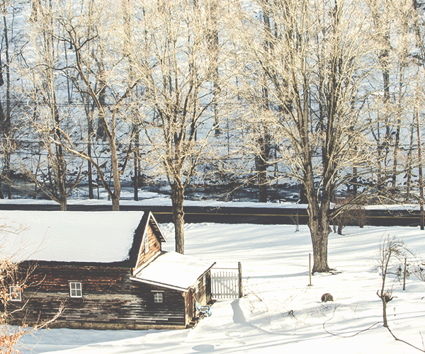 winter cabin