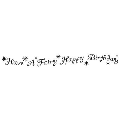 Lavinia - Fairy Happy Birthday - Clear Polymer Stamp