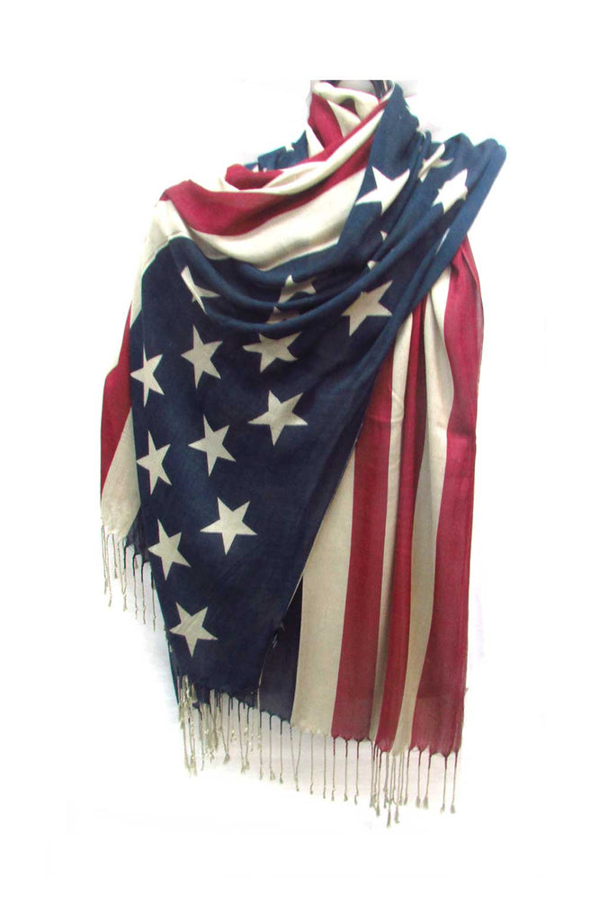 vleugel sneeuw Soms soms American Flag Scarf 27” x 72" (100% Viscose) – Xenos Candy "N" Gifts