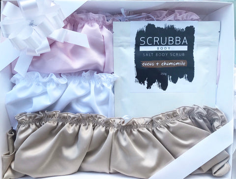 Neapolitan Trio - 3 French Knickers + Scrubba Body Scrub