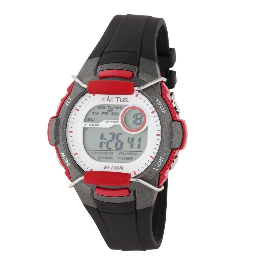 red lcd watch