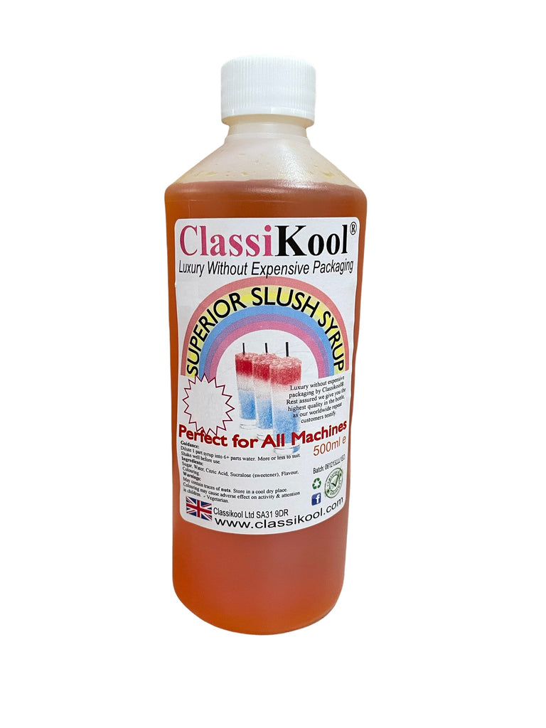 Choose Colour & Flavour Classikool 500ml Slushie Slush Puppy Syrup 6 to 1 Mix 