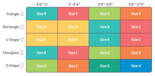 Hipstik's Size Chart